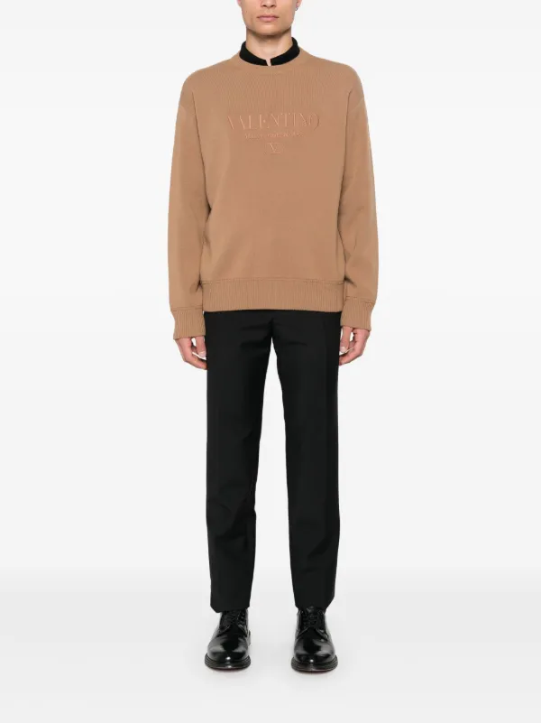 VALENTINO GARAVANI ブラウン ポロセーター