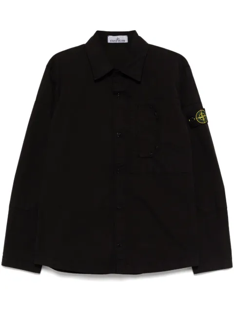 Stone Island sobrecamisa de sarga
