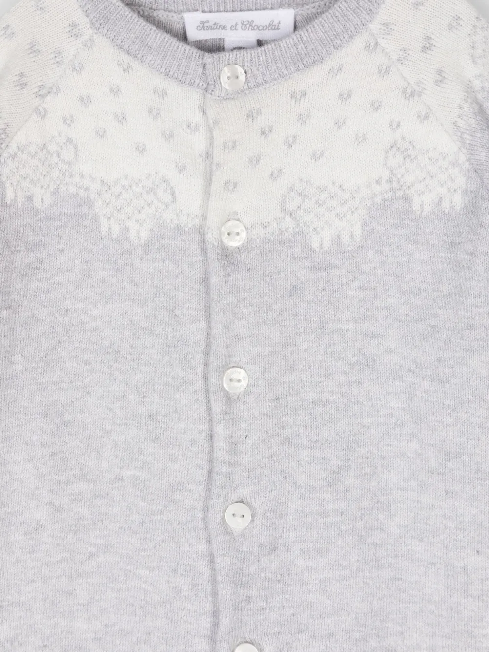 Tartine Et Chocolat Intarsia pyjama Grijs
