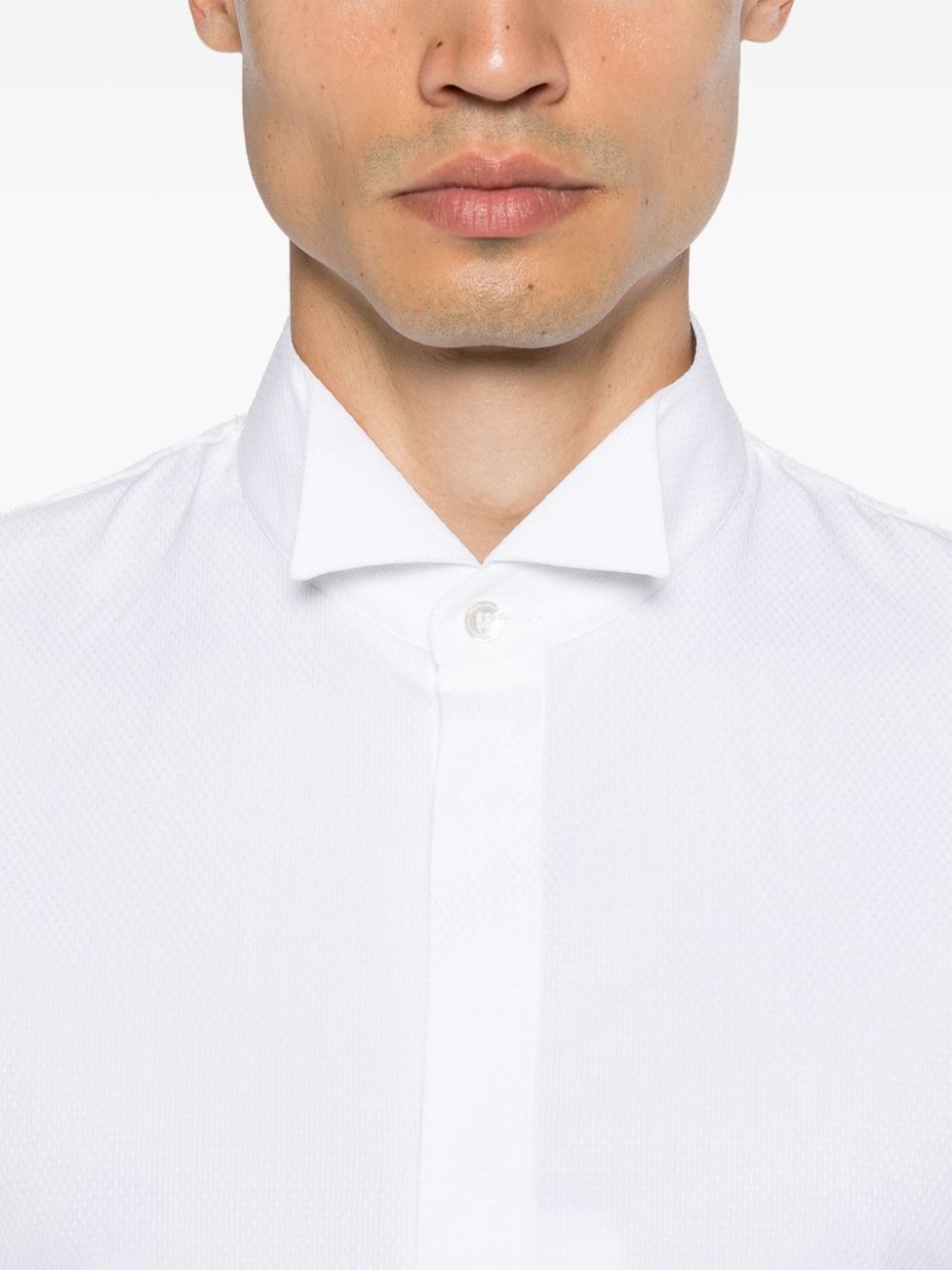 MM6 Maison Margiela unfinished-effect shirt Men