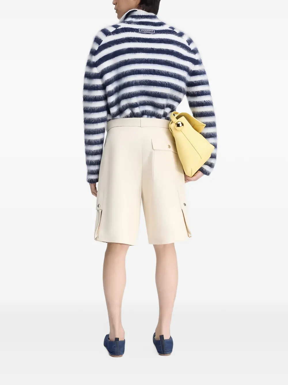 Jacquemus Cargo shorts met ceintuur Beige