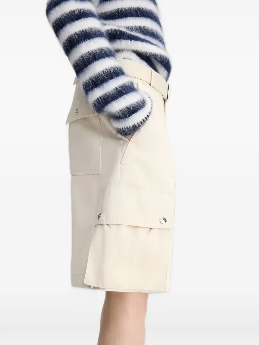 Jacquemus Cargo shorts met ceintuur Beige