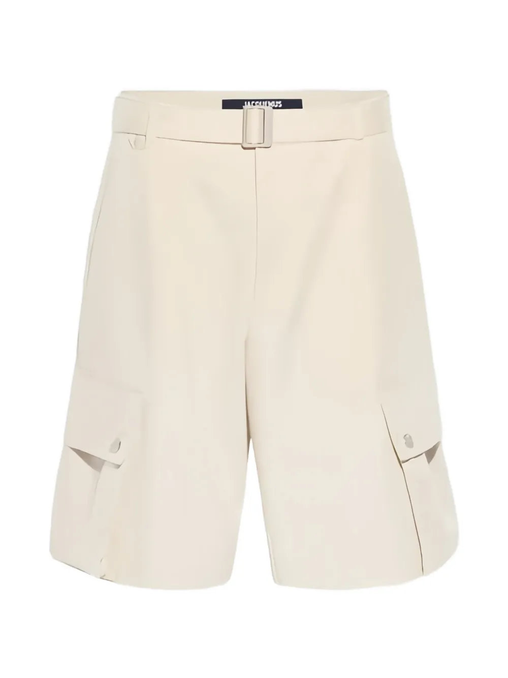 Jacquemus Cargo shorts met ceintuur Beige
