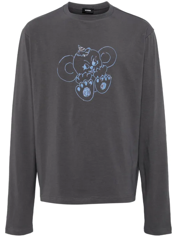 【人気商品！】We11done グレー Monster Tシャツ We11done Monster Tシャツ | グレー | FARFETCH JP