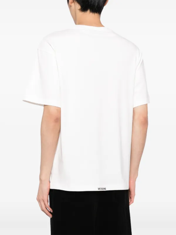 【関税込み】We11done オフホワイト Pearl Bear Tシャツ We11done Pearl Necklace Teddy Print T-Shirt In White - 65