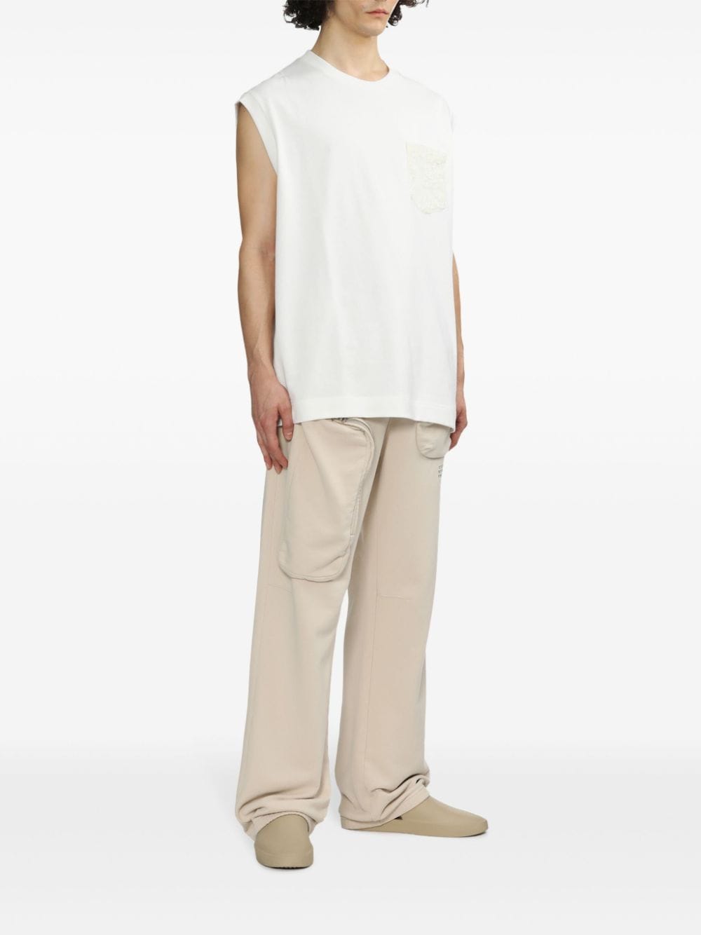 Simone Rocha Katoenen tanktop - Wit