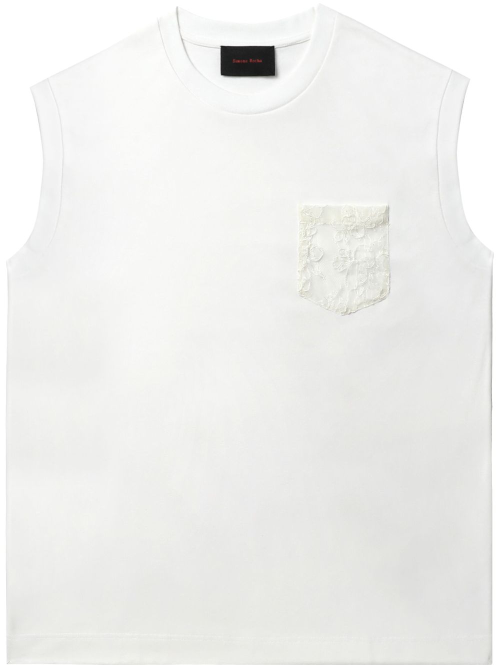 Simone Rocha cotton tank top - White