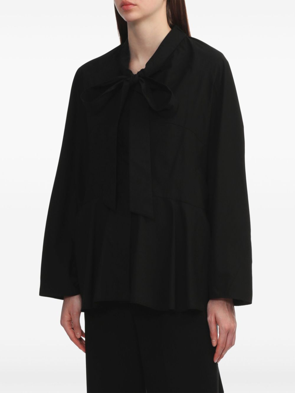 Shop Enföld Flared Blouse In Black