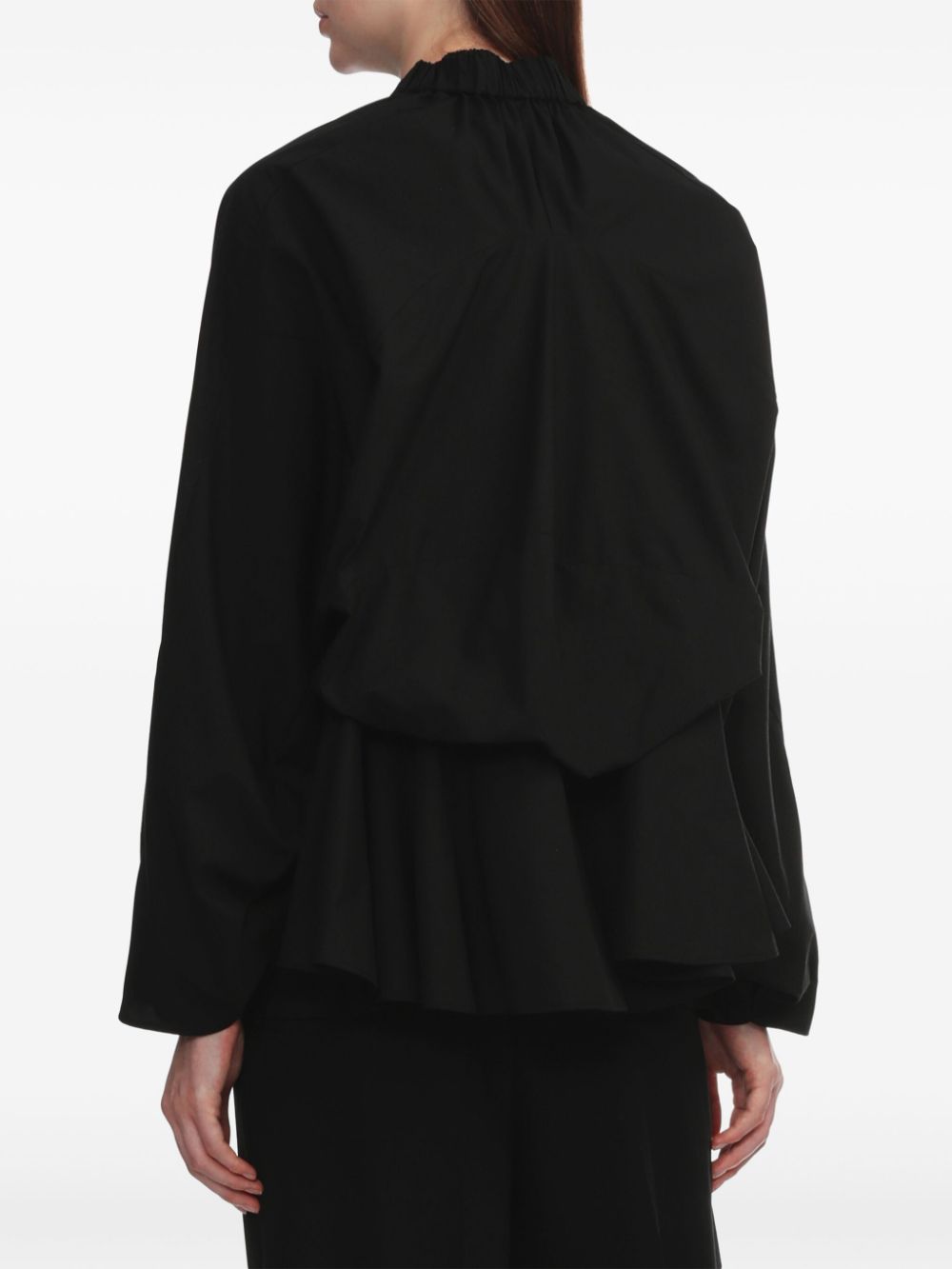 Shop Enföld Flared Blouse In Black