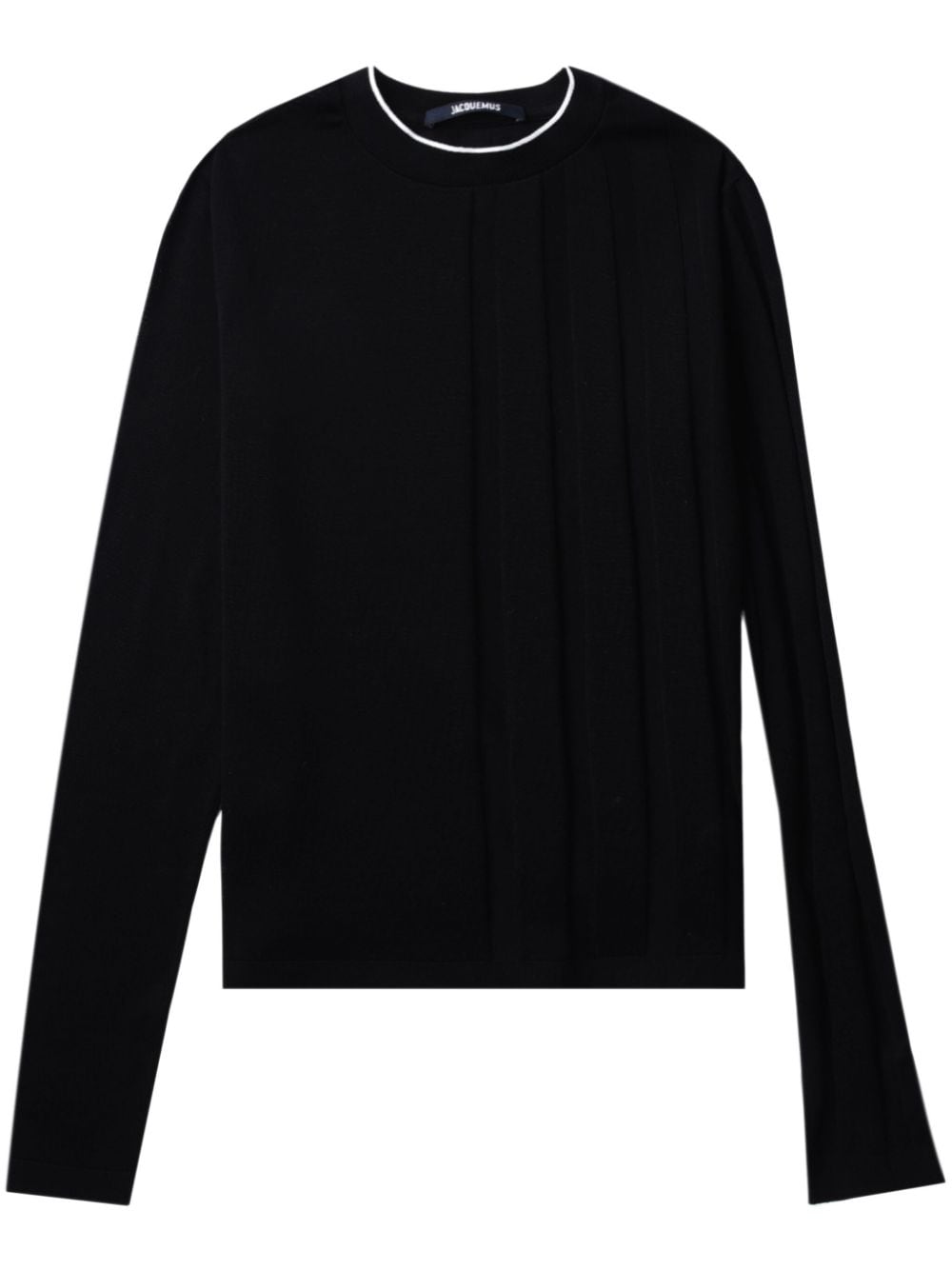 Jacquemus Top in maglia leggera - Nero