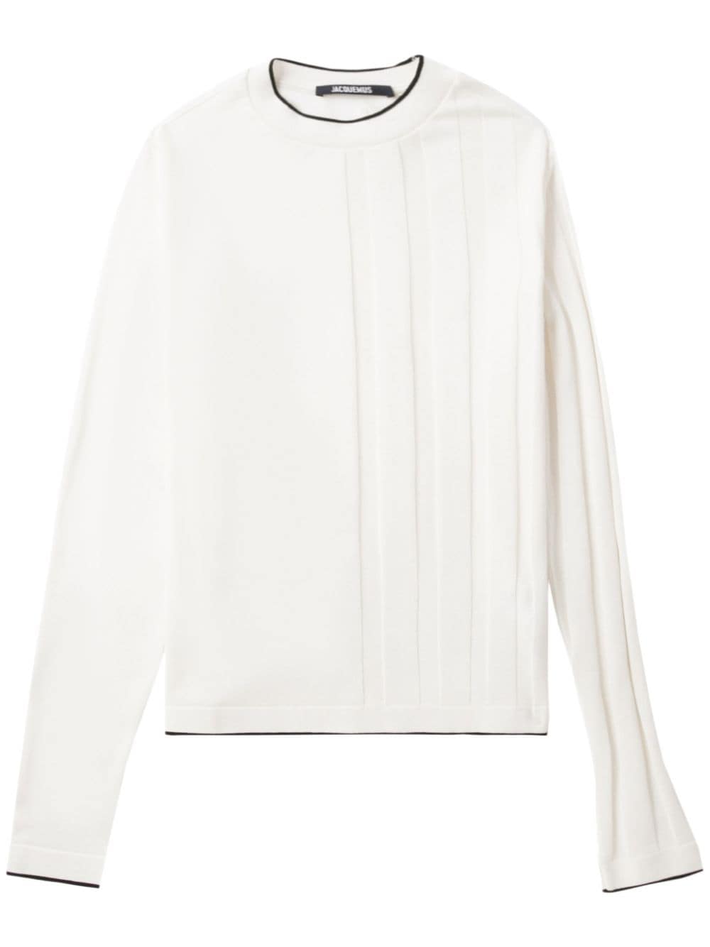 Jacquemus Maglione con dettagli a contrasto - Bianco