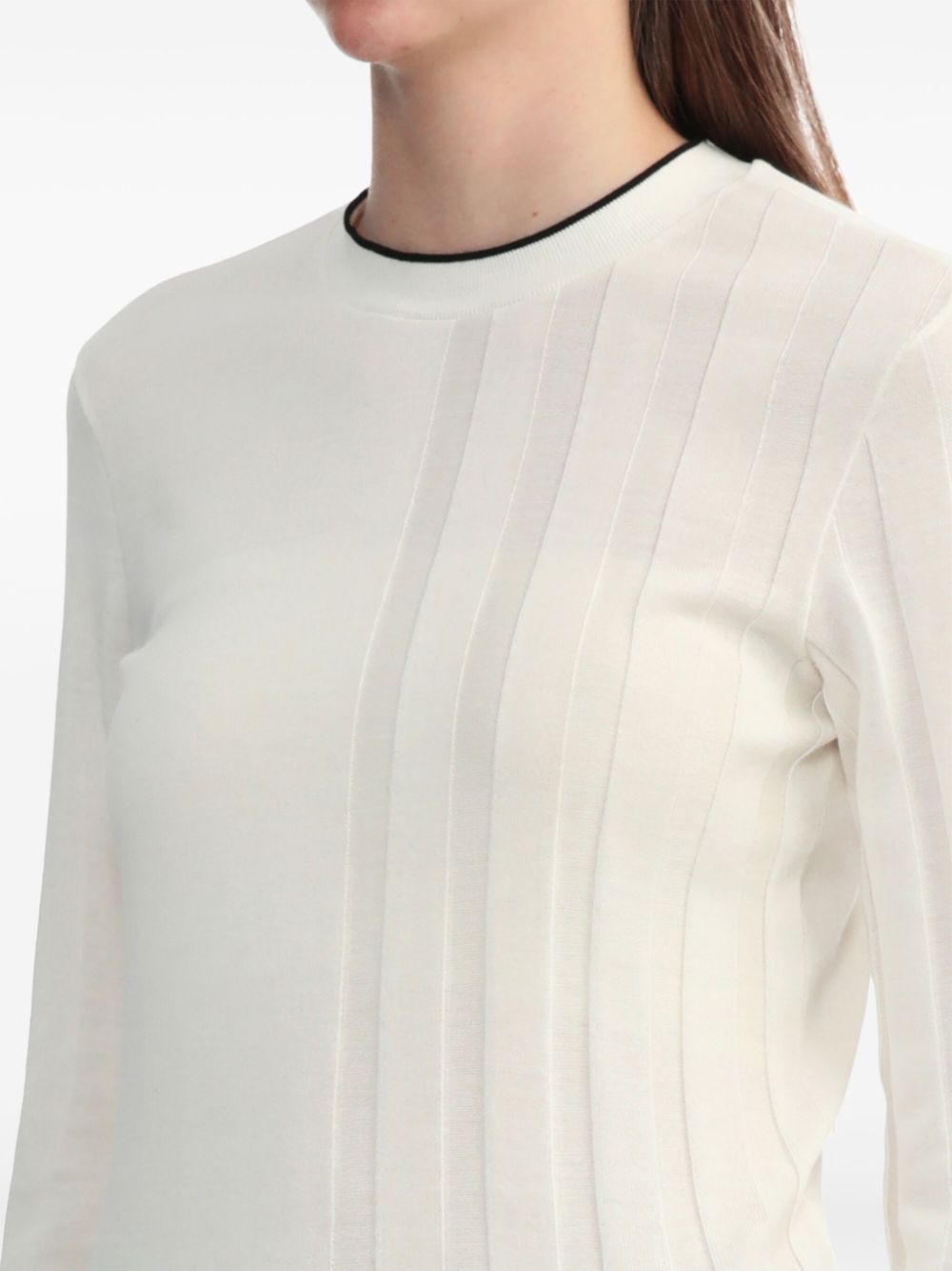 Jacquemus contrast-rib cotton jumper Women