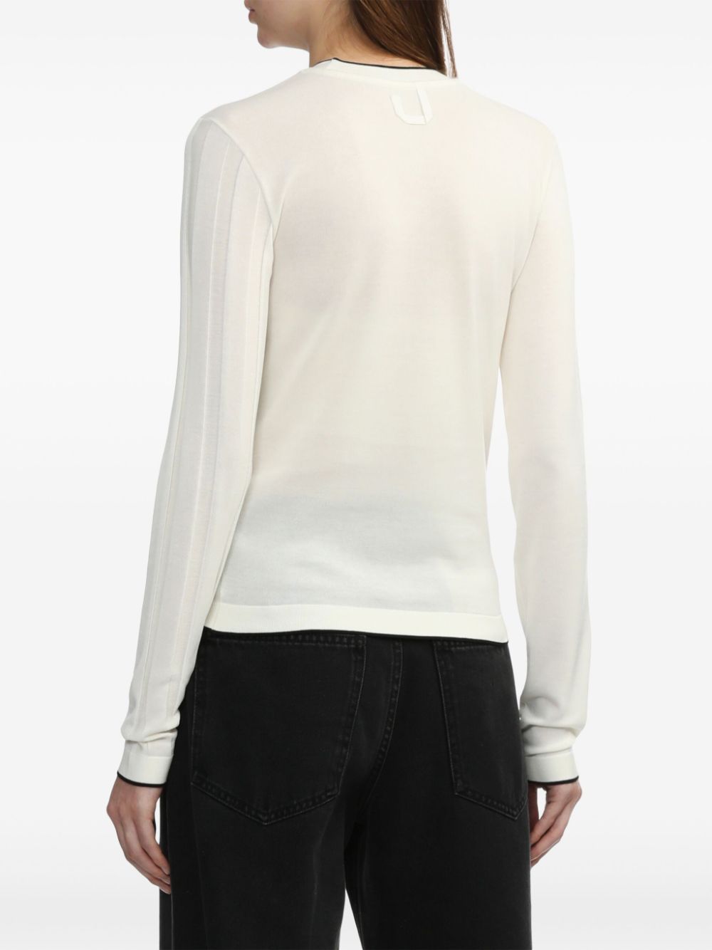 Jacquemus contrast-rib cotton jumper Women