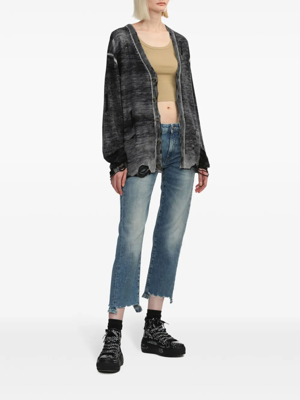 R13 Double Grommet Kurt Sneakers | Black | FARFETCH R13 Double Grommet Kurt Sneakers | Black | FARFETCH