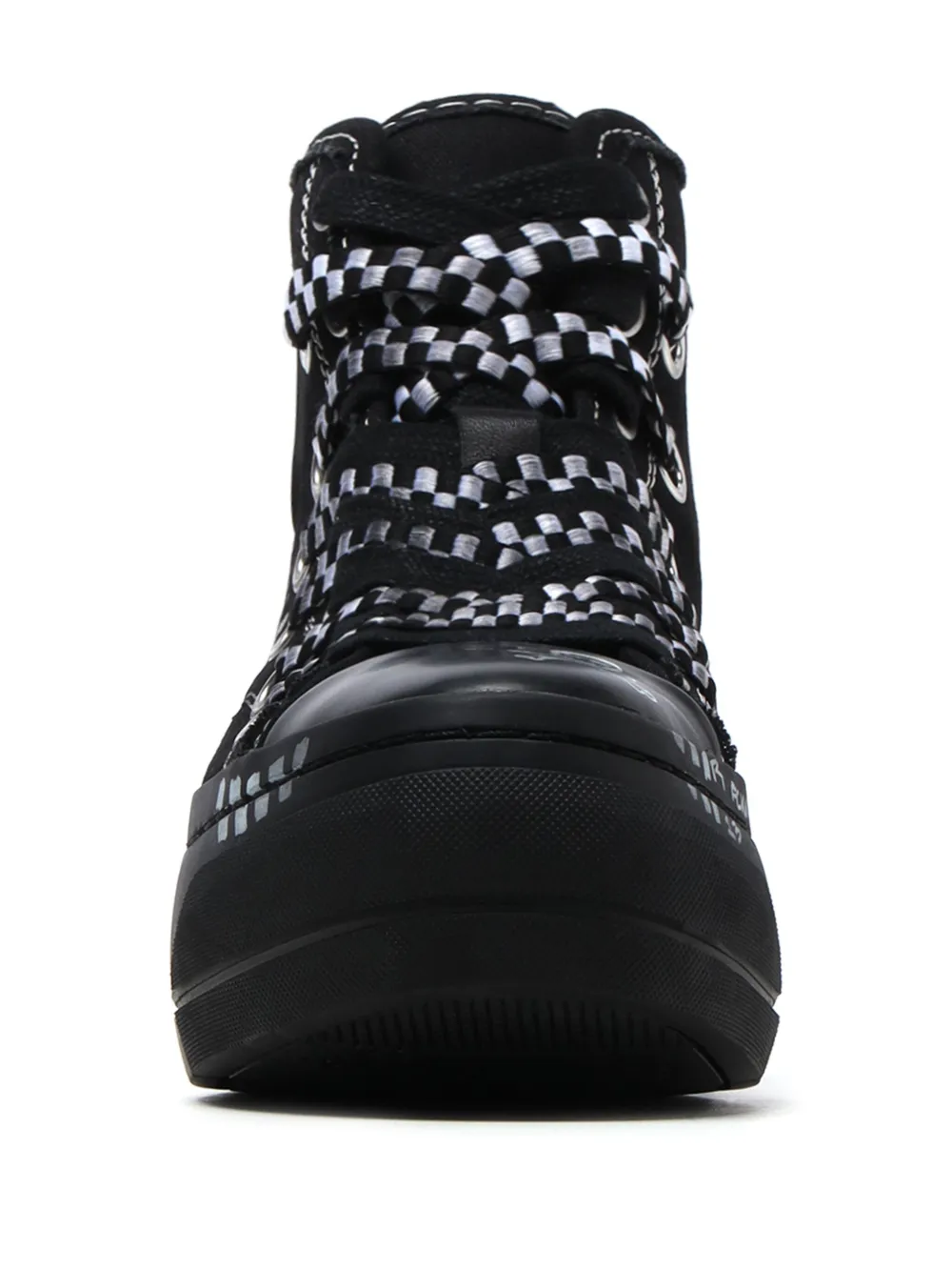 R13 Double Grommet Kurt Sneakers | Black | FARFETCH