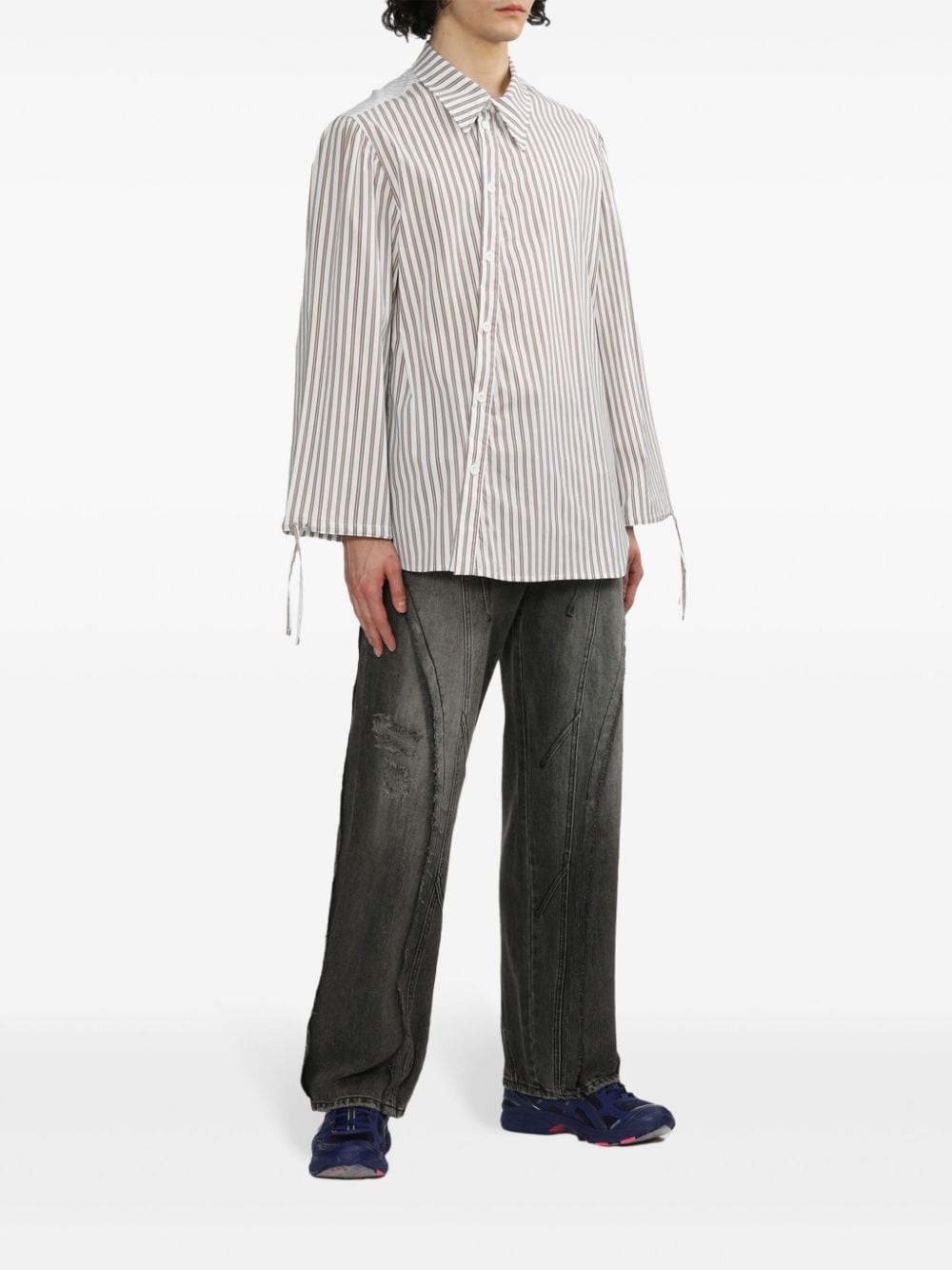 Andersson Bell striped shirt - Beige