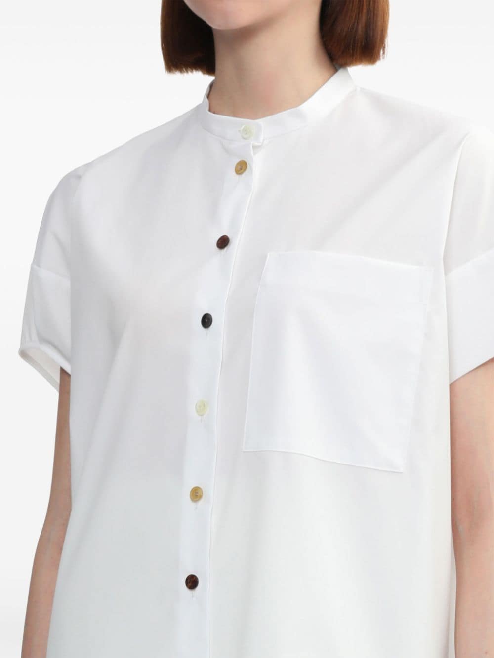 Shop Enföld Short Sleeve Shirt In White