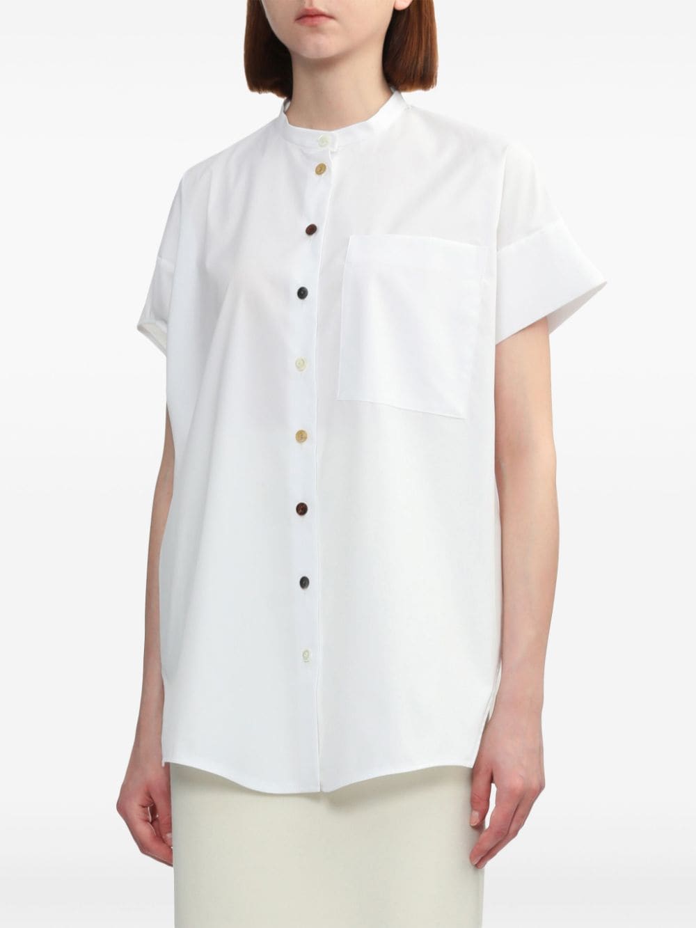 Shop Enföld Short Sleeve Shirt In White