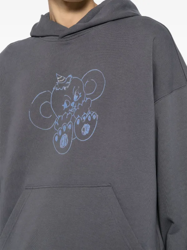 【関税込み】We11done ブルー Lettering Symbol フーディ We11doneのブルー Lettering Symbol フーディがセール中