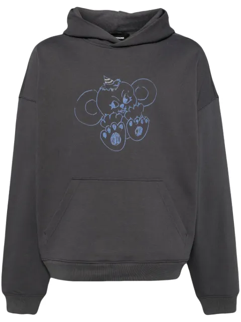 We11done hoodie en coton à imprimé monstre