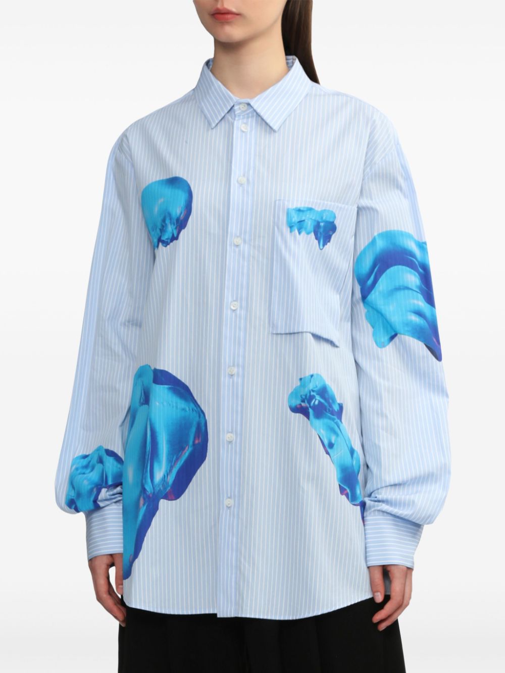 Shop Enföld Printed Shirt In Blue