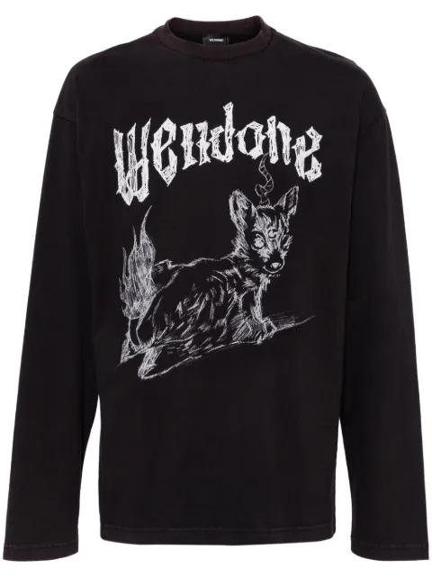 We11done playera con efecto blanqueado