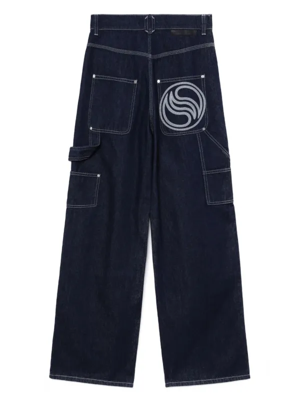 【送料&関税込】Stella McCartney Straight Cargo Jeans Stella McCartney straight-leg Cargo Jeans | Blue | FARFETCH