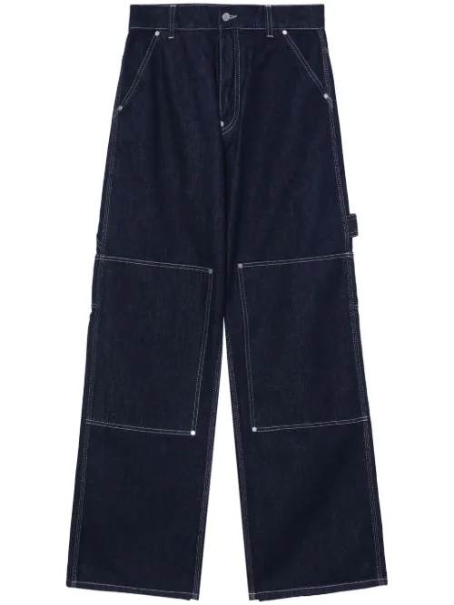 Pantalon droit à poches cargo - Stella McCartney - Modalova