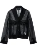 Simone Rocha crystal-embellished shirt - Black