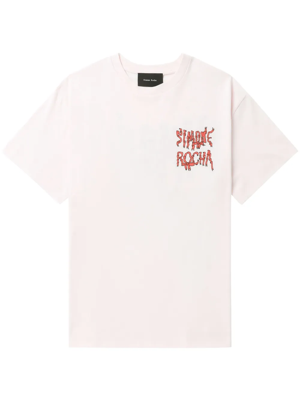 Simone Rocha T-shirt met logoprint Roze