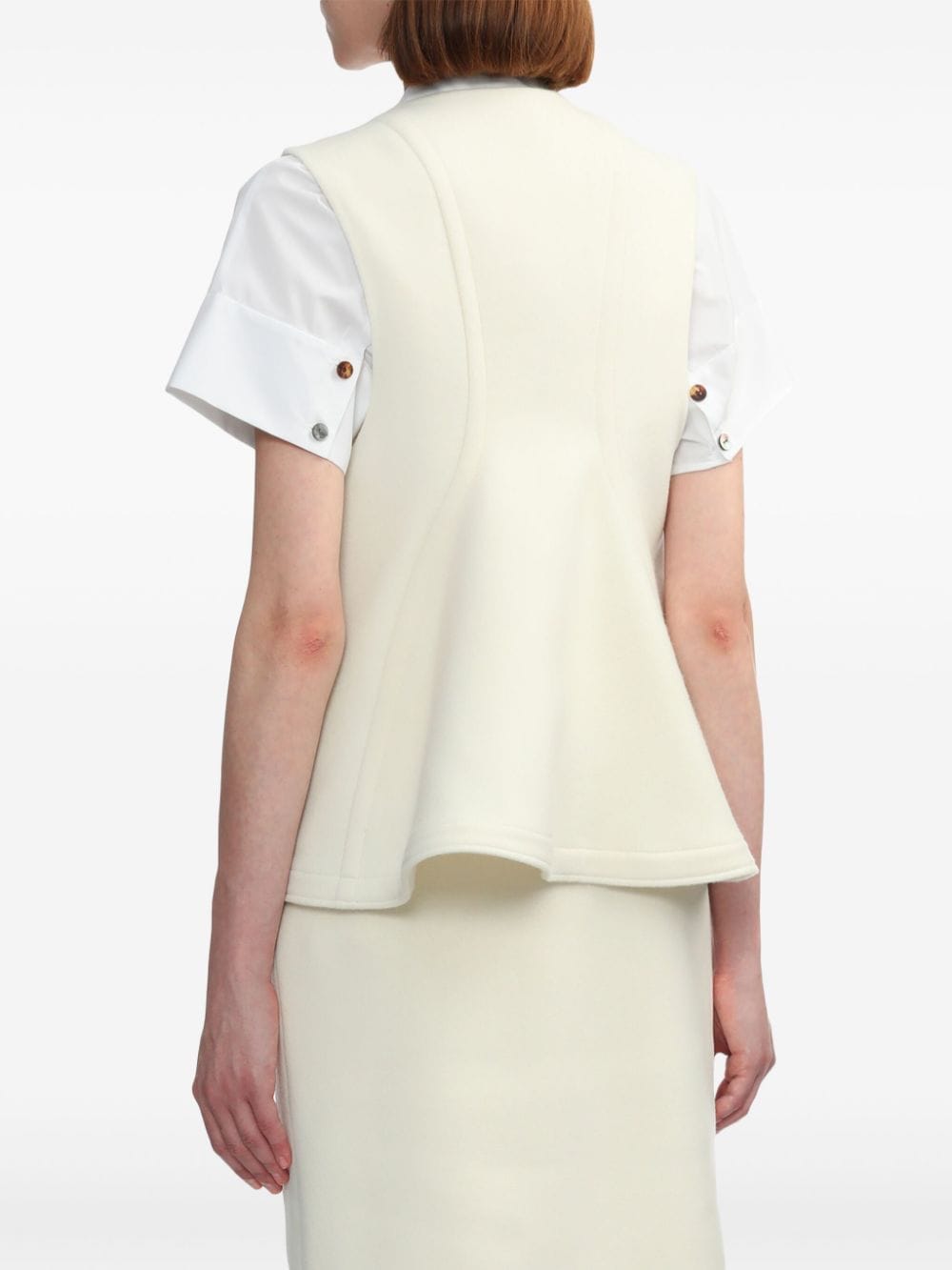 Shop Enföld V-neck Vest In White