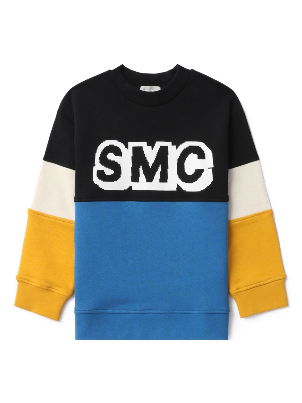 Stella McCartney Kids colourblock cotton sweatshirt - Blu