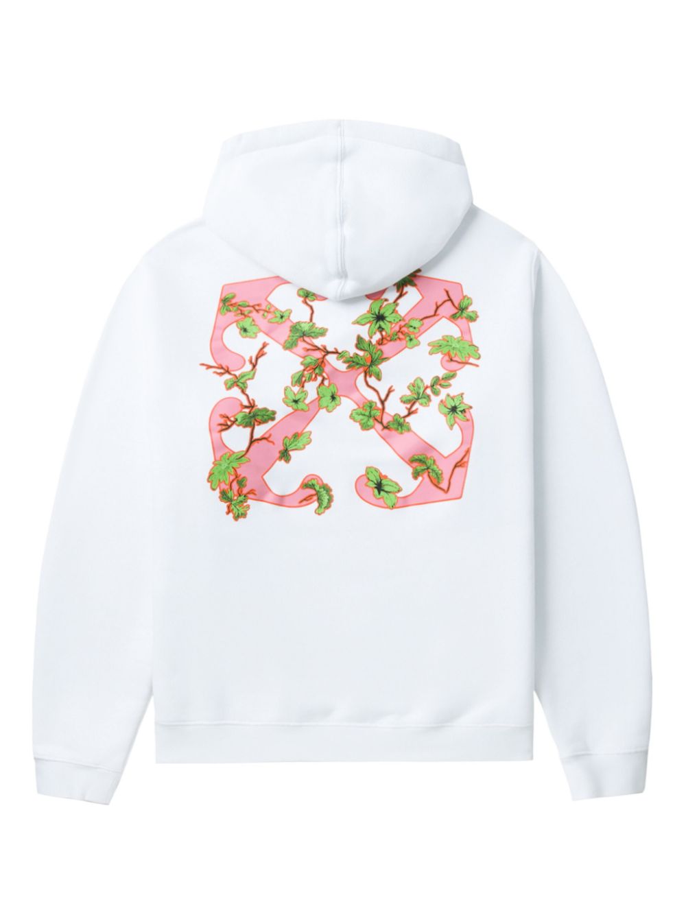 Off White Ramage Flower Arrow Hoodie White FARFETCH IE