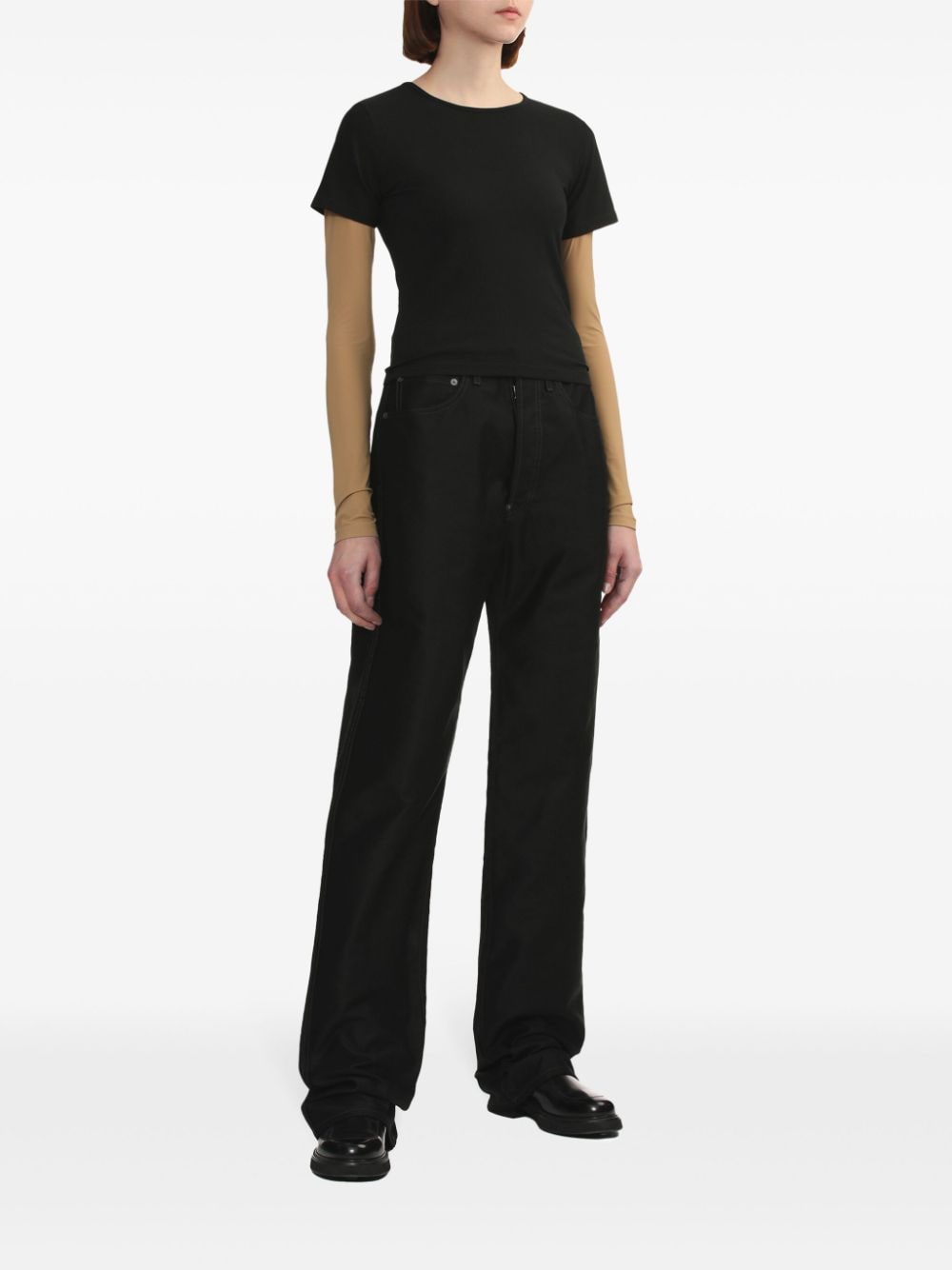 MM6 MAISON MARGIELA CONTRASTING SLEEVES T-SHIRT 