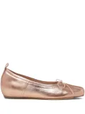 Simone Rocha pleated toe ballerina shoes - Pink