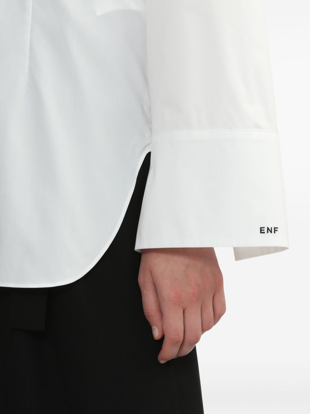 Shop Enföld Long Sleeve Shirt In White