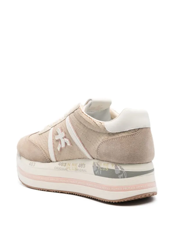 Premiata Beth Platform Sneakers | Neutrals | FARFETCH JO