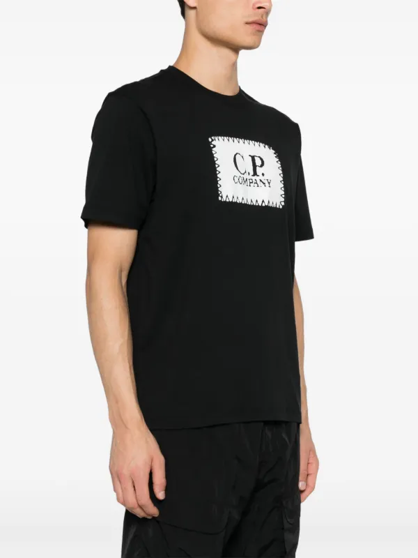 C.P. Company logo-print T-shirt | Black | FARFETCH ID