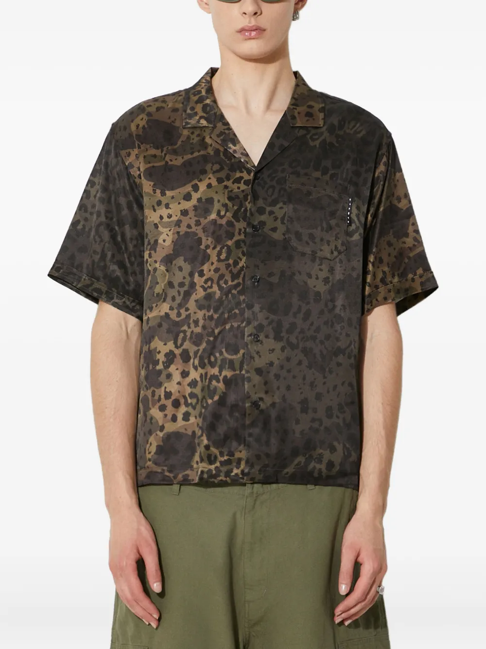 leopard-print shirt