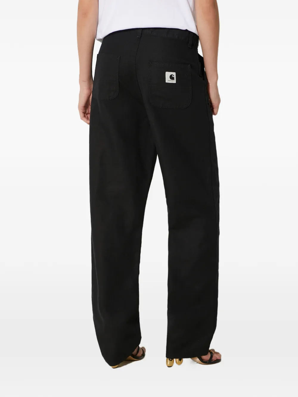 Carhartt WIP Broek met vlak Zwart