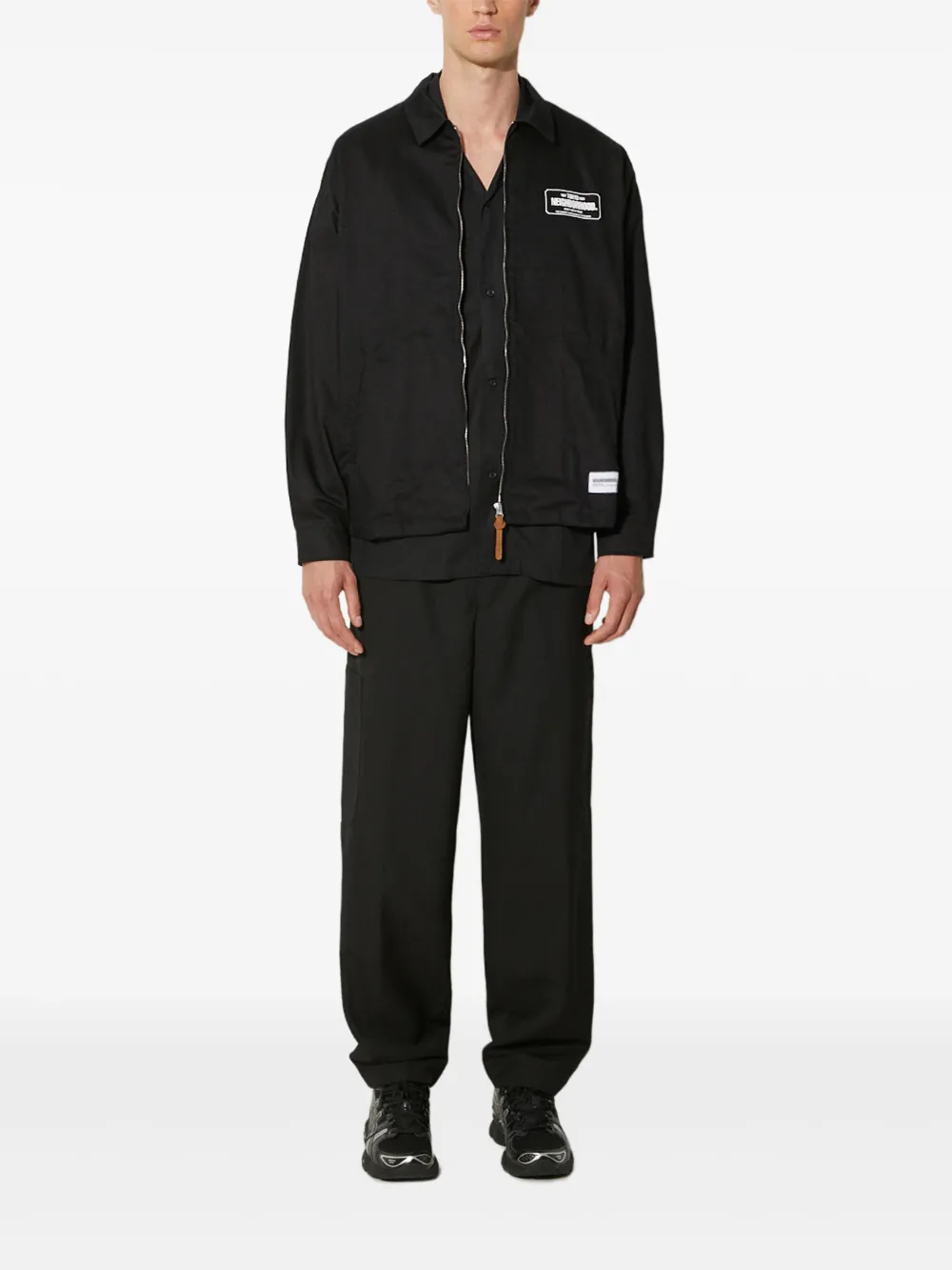 Neighborhood logo-print zip-front jacket | negro | Image 1