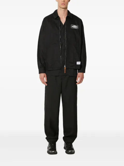Neighborhood logo-print zip-front jacket