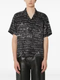 Stampd script-print short-sleeve shirt - Black