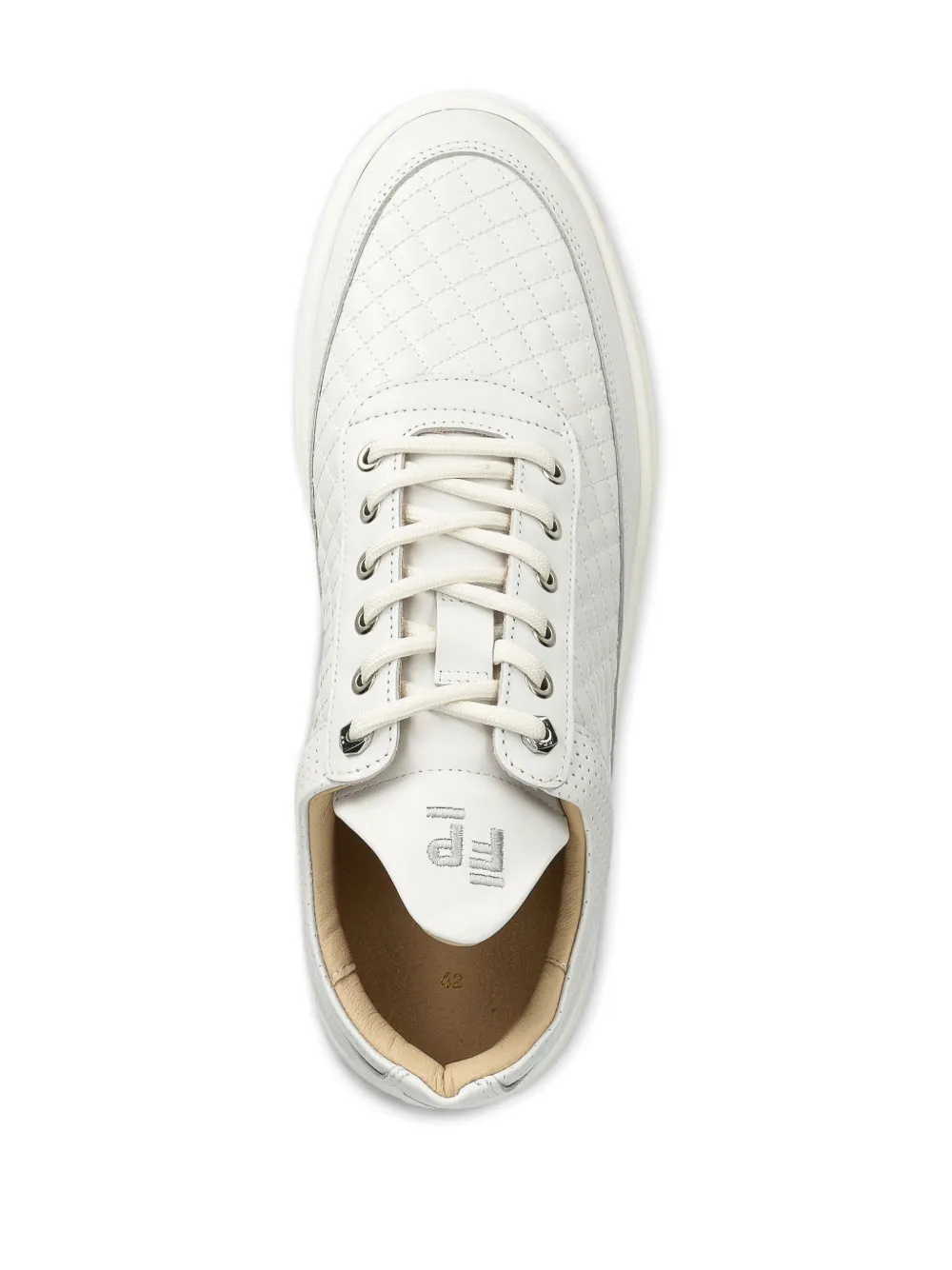 Filling Pieces leather sneakers White