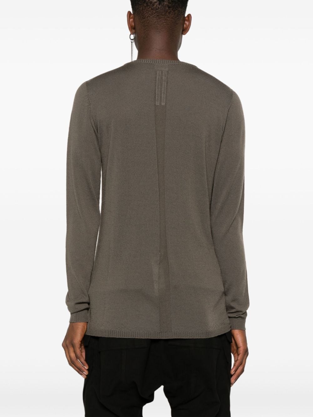 Shop Rick Owens Biker Level Sweater In Brown