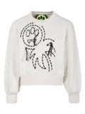 Barrow kids logo-embroidered sweatshirt - Neutrals