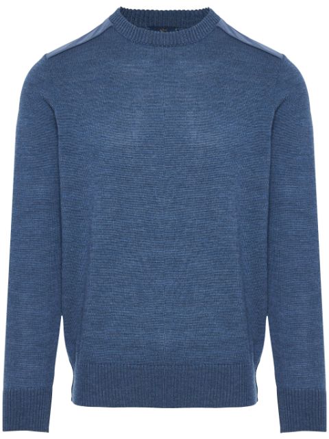 Paul & Shark logo-patch wool jumper