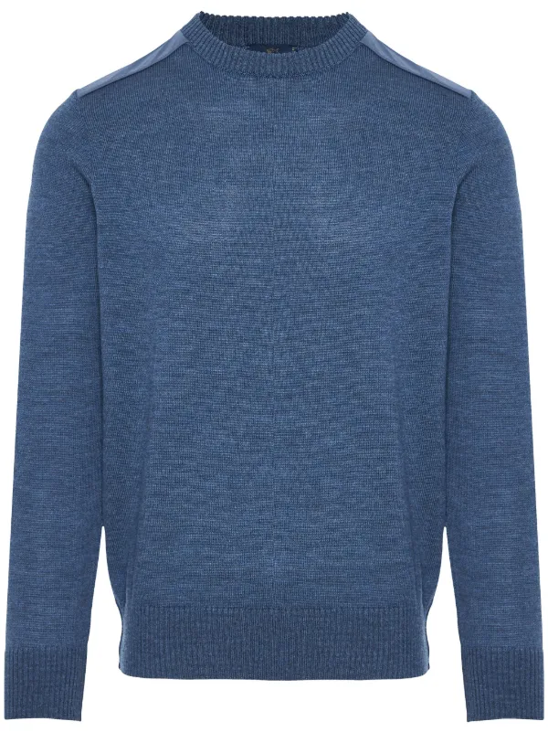 Wollen Trui Paul Shark Trui Paul Shark Wollen Trui Met Logopatch Blauw  FARFETCH NL