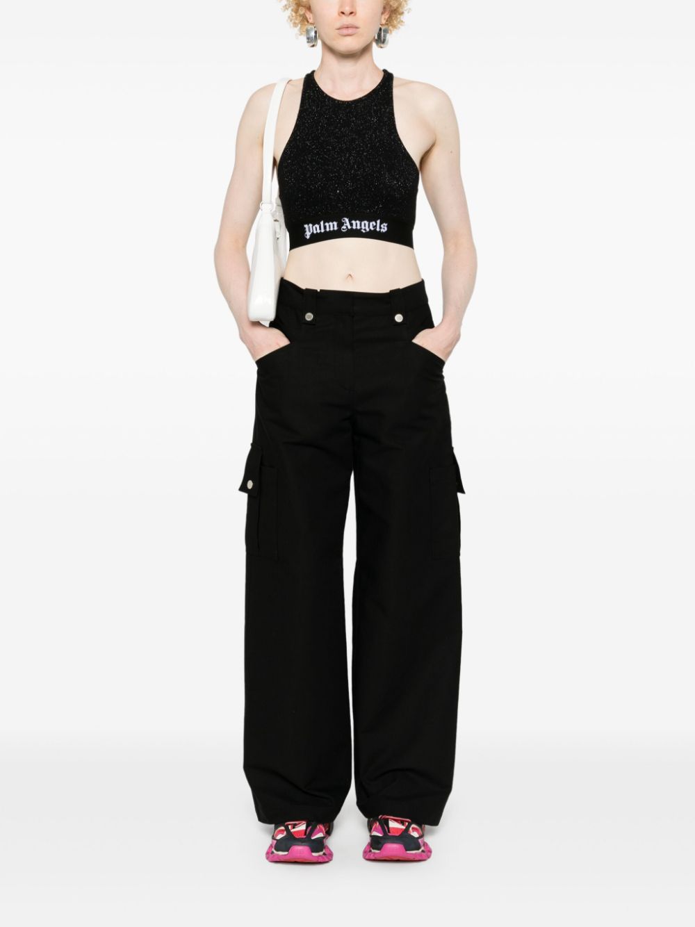 Palm Angels Cropped top - Zwart