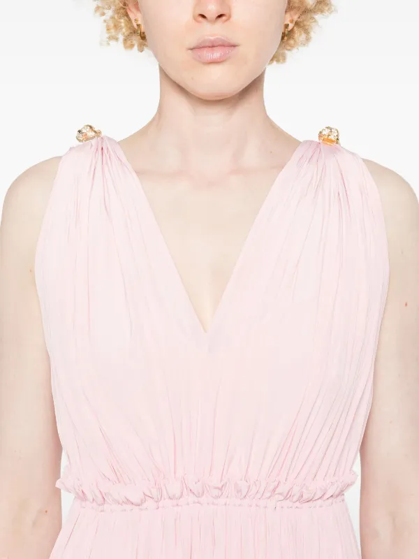 Lanvin Ruffled Gown - Pink